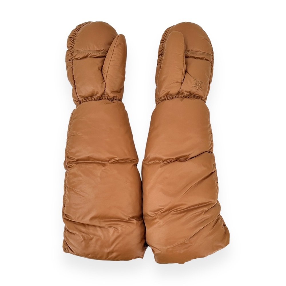 NWT Ivy Park x Adidas Limited Edition Brown Padded Puffy Puffer Ski Gloves sz M - Picture 4 of 10